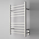 Amba RSWH-P Radiant Square Hardwired Towel Warmer with 10 Straight Bars, Polished Finish