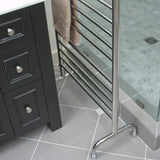 Amba Solo SAFSB-24 Freestanding Towel Warmer with 10 Bars, Brushed Finish