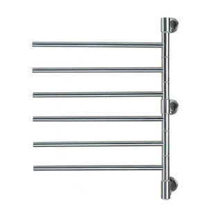 Amba Jack D006 Towel Warmer with 6 Rotating Bars in Brushed Finish