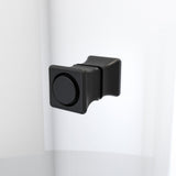 DreamLine DL-6527QC-22-09 Aqua-Q Fold 32" D x 32" W x 76 3/4" H Frameless Bi-Fold Shower Door in Satin Black with Biscuit Base and Walls Kit