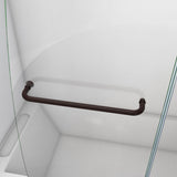Dreamline SHDR3148586EX06 Aqua 56-60"W x 58"H Frameless Hinged Tub Door with Extender Panel in Oil Rubbed Bronze