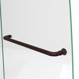 DreamLine SHDR3448580EX06 Aqua Ultra 57-60"W x 58"H Frameless Hinged Tub Door with Extender Panel in Oil Rubbed Bronze