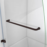 Dreamline SHDR3534586RT06 Aqua Uno 56-60" W x 30" D x 58" H Frameless Hinged Tub Door with Return Panel in Oil Rubbed Bronze