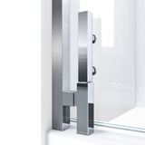DreamLine SDAD505720VXX04 Ascend 50 1/2-51 1/2" W x 72" H Frameless Pivot Shower Door in Brushed Nickel