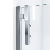 DreamLine SDAD545720VXX04 Ascend 54 1/2-55 1/2"W x 72"H Frameless Pivot Shower Door in Brushed Nickel