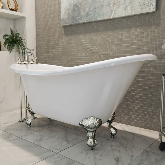 DreamLine BTMO6032WFXXC00 Montego 60 Freestanding 2-Person Bathtub –  Bath4All