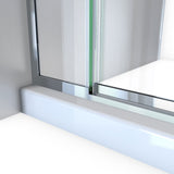 DreamLine SHDR-5060790-01 Avenue 56-60" W x 79" H Semi-Frameless Sliding Shower Door in Chrome