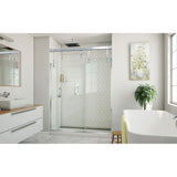 DreamLine SHDR-5060790-01 Avenue 56-60"W x 79"H Semi-Frameless Sliding Shower Door in Chrome
