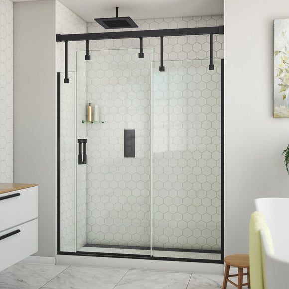 DreamLine SHDR-5060790-09 Avenue Semi-Frameless Sliding Shower Door in Satin Black