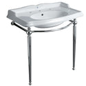 Whitehaus B-AR864-ARCG1-3 Britannia Large Rectangular Sink Console
