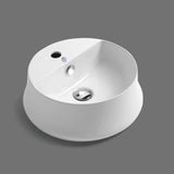 Whitehaus B-SH03 Britannia Round Above Mount Sink with Single Faucet Hole Drill