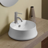 Whitehaus B-SH03 Britannia Round Above Mount Sink with Single Faucet Hole Drill