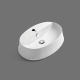 Whitehaus B-SH05 Britannia Oval Above Mount Sink with Single Faucet Hole Drill