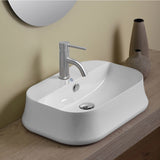 Whitehaus B-SH09 Britannia Rectangular Above Mount Sink with Single Faucet Hole Drill