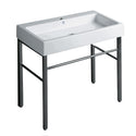 Whitehaus B-U90-DUCG1-A09-1 Britannia Large Rectangular Sink Console