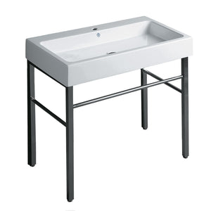 Whitehaus B-U90-DUCG1-A09-1 Britannia Large Rectangular Sink Console