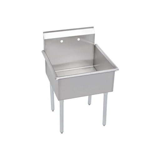 Elkay B1C18X18X Utility Sink, 12" Deep Bowl, No Drainboards, 21 x 21.5 x 42.75