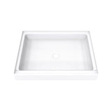 DreamLine BWDS42341TC0001 DreamStone 34" D x 42" W Shower Base and Wall Kit in White Traditional Subway Pattern