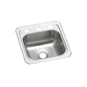 Elkay BCR151 Celebrity Stainless Steel 15" x 15" x 6-1/8", 1-Bowl Top Mount Bar Sink