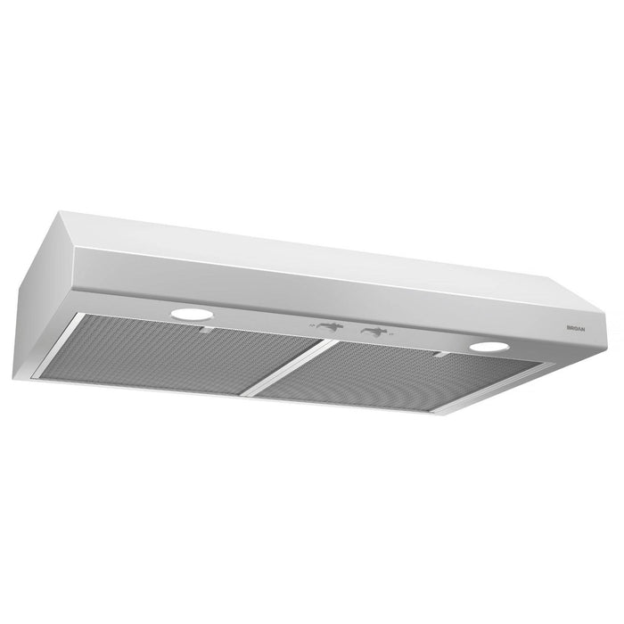 Broan Nutone BCSD130WW Glacier 30" 300 Max Blower CFM 5 Sones Under Cabinet White Range Hood