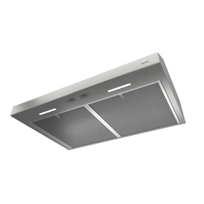 Broan Nutone BCSEK130SS Glacier 30" Convertible Under-Cabinet Range Hood, 250 CFM, Stainless Steel