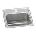 Elkay BLR153 Lustertone Stainless Steel 15" x 15" x 7-1/8", 1-Bowl Top Mount Bar Sink