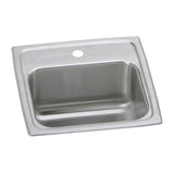 Elkay BLR153 Lustertone Stainless Steel 15" x 15" x 7-1/8", 1-Bowl Top Mount Bar Sink