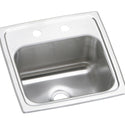 Elkay BPSR152 Celebrity Stainless Steel 15" x 15" x 6-1/8", 1-Bowl Top Mount Bar Sink