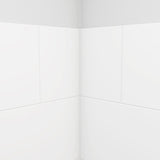 DreamLine BWDS38383TC0001 DreamStone 38" D x 38" W Shower Base and Wall Kit in White Traditional Subway Pattern