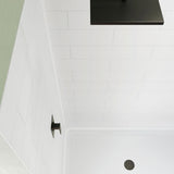DreamLine BWDS6032SML0001 DreamStone 32"D x 60"W Shower Base and Wall Kit in White Modern Subway Pattern