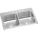 Elkay CR33214 Celebrity Stainless Steel Equal Double Bowl Top Mount Sink