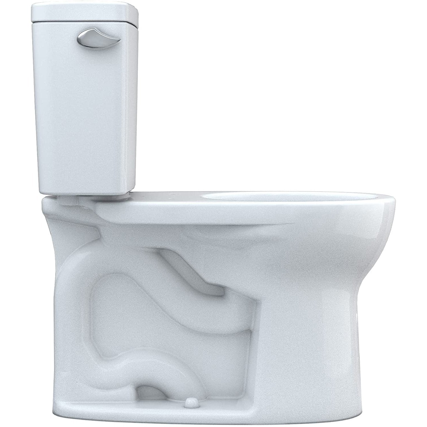 TOTO CST775CEFG#01 Drake 2-Piece 1.28 GPF Rounded Toilet, Cotton 