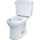 TOTO CST775CEFG#01 Drake Two-Piece Rounded Toilet with 1.28 GPF Tornado Flush, 12" Rough-in, Cotton White