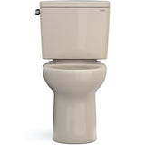TOTO CST775CEFG#03 Drake Two-Piece Rounded Toilet with 1.28 GPF Tornado Flush, 12" Rough-in, Bone Finish