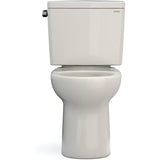TOTO CST775CEFG#12 Drake Two-Piece Rounded Toilet with 1.28 GPF Tornado Flush, 12" Rough-in, Sedona Beige
