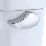 TOTO CST775CEFRG#01 Drake Two-Piece Rounded Toilet with 1.28 GPF Tornado Flush and Right-Hand Trip Lever, Cotton White