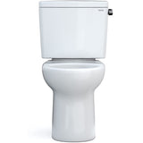 TOTO CST775CEFRG#01 Drake Two-Piece Rounded Toilet with 1.28 GPF Tornado Flush and Right-Hand Trip Lever, Cotton White