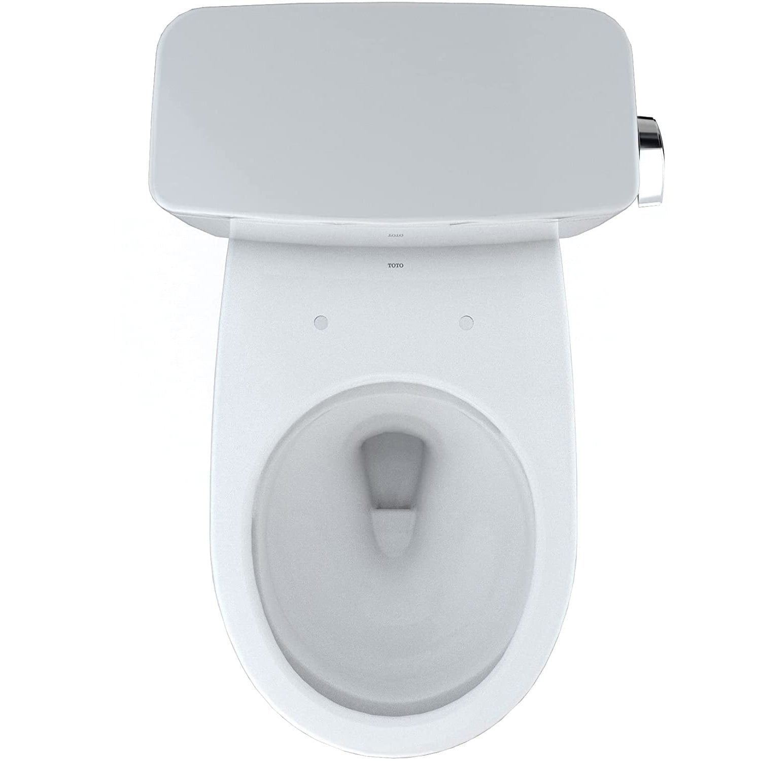 TOTO CST775CEFRG#01 Drake 2-Piece Round White Toilet, Right-Hand 