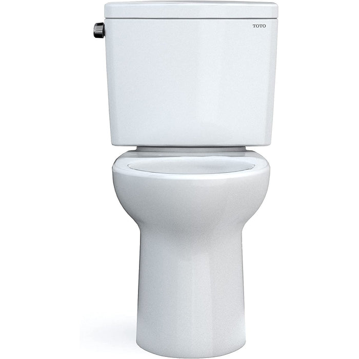 TOTO CST776CEFG#01 Drake Two-Piece Elongated Toilet with 1.28 GPF Flush, Cotton White