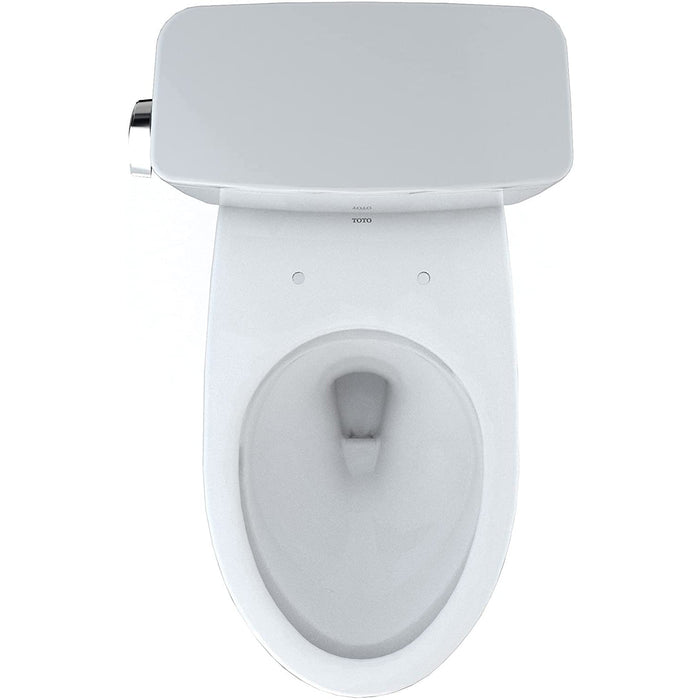 TOTO CST776CEFG#01 Drake Two-Piece Elongated Toilet with 1.28 GPF Flush, Cotton White