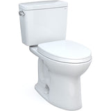 TOTO CST776CEFG.10#01 Drake Two-Piece Elongated Toilet with 1.28 GPF Tornado Flush, 10" Rough-in, Cotton White