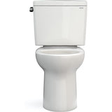 TOTO CST776CEFG#11 Drake Two-Piece Elongated Toilet with 1.28 GPF Tornado Flush, 12" Rough-in, Colonial White