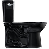 TOTO CST776CEF#51 Drake Two-Piece Elongated Toilet with 1.28 GPF Tornado Flush, 12" Rough-in, Ebony (Black)