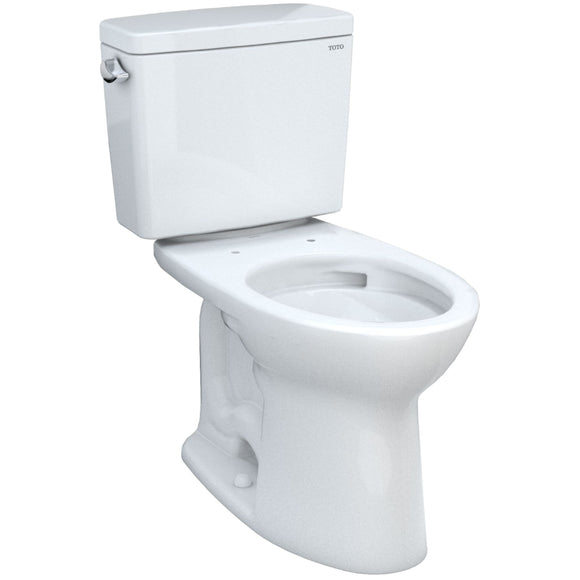 TOTO CST776CEG#01 Drake Two-Piece Elongated Toilet with CeFiONtect and 1.28 GPF Tornado Flush, Cotton White