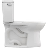 TOTO CST776CEG#11 Drake Two-Piece Elongated Toilet with CeFiONtect and 1.28 GPF Tornado Flush, Colonial White