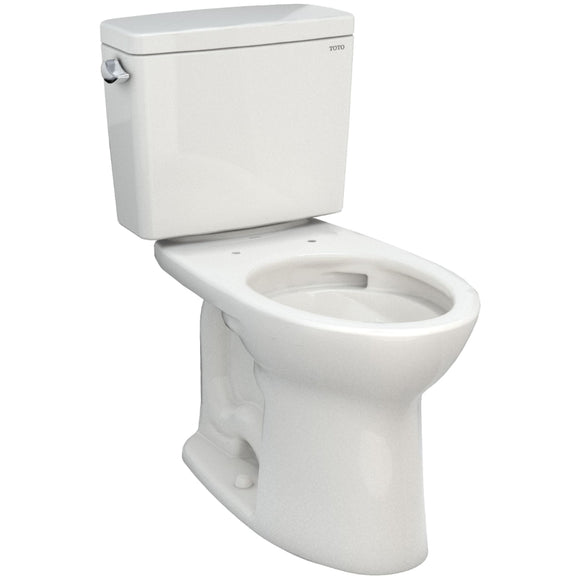 TOTO CST776CEG#11 Drake Two-Piece Elongated Toilet with CeFiONtect and 1.28 GPF Tornado Flush, Colonial White