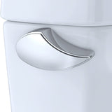 TOTO CST776CSFG#01 Drake Two-Piece Elongated 1.6 GPF Universal Height Toilet with CEFIONTECT and Tornado Flush, Cotton White