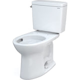 TOTO CST776CSFG#01 Drake Two-Piece Elongated 1.6 GPF Universal Height Toilet with CEFIONTECT and Tornado Flush, Cotton White