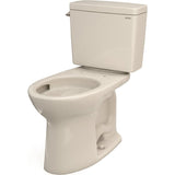TOTO CST775CSFG#03 Drake Two-Piece Rounded Toilet with CEFIONTECT and 1.6 GPF Tornado Flush in Bone Finish
