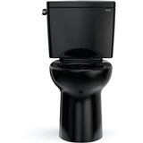 TOTO CST776CSF#51 Drake Two-Piece Elongated Black Toilet with 1.6 GPF Tornado Flush, Ebony Finish